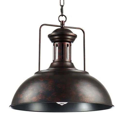 Светильник подвесной лофт TOLEDO SP1 BROWN Crystal Lux коричневый 1 лампа, основание коричневое в стиле лофт  фото 3